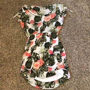 Floral zip up dress